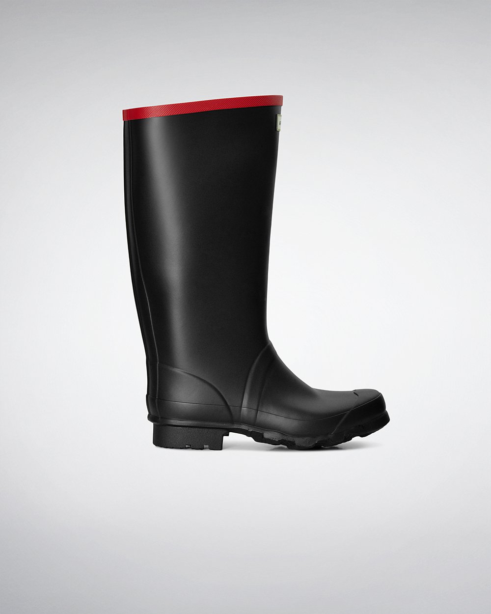 Hunter Argyll Full Knee Tall Rain Boots - Shop Online Womens Black - VQHKGN392